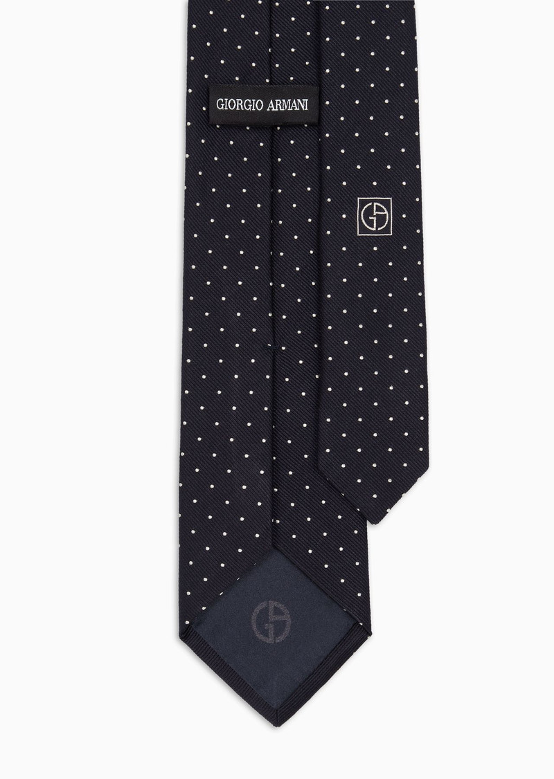 GIORGIO ARMANI Pure silk jacquard tie outlook