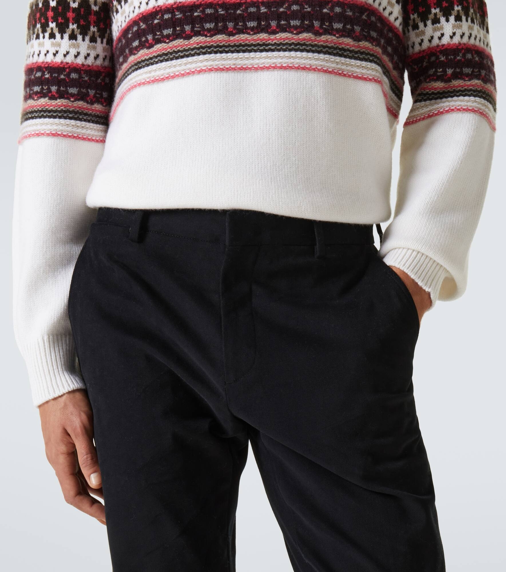 Winter mid-rise cotton chinos - 5