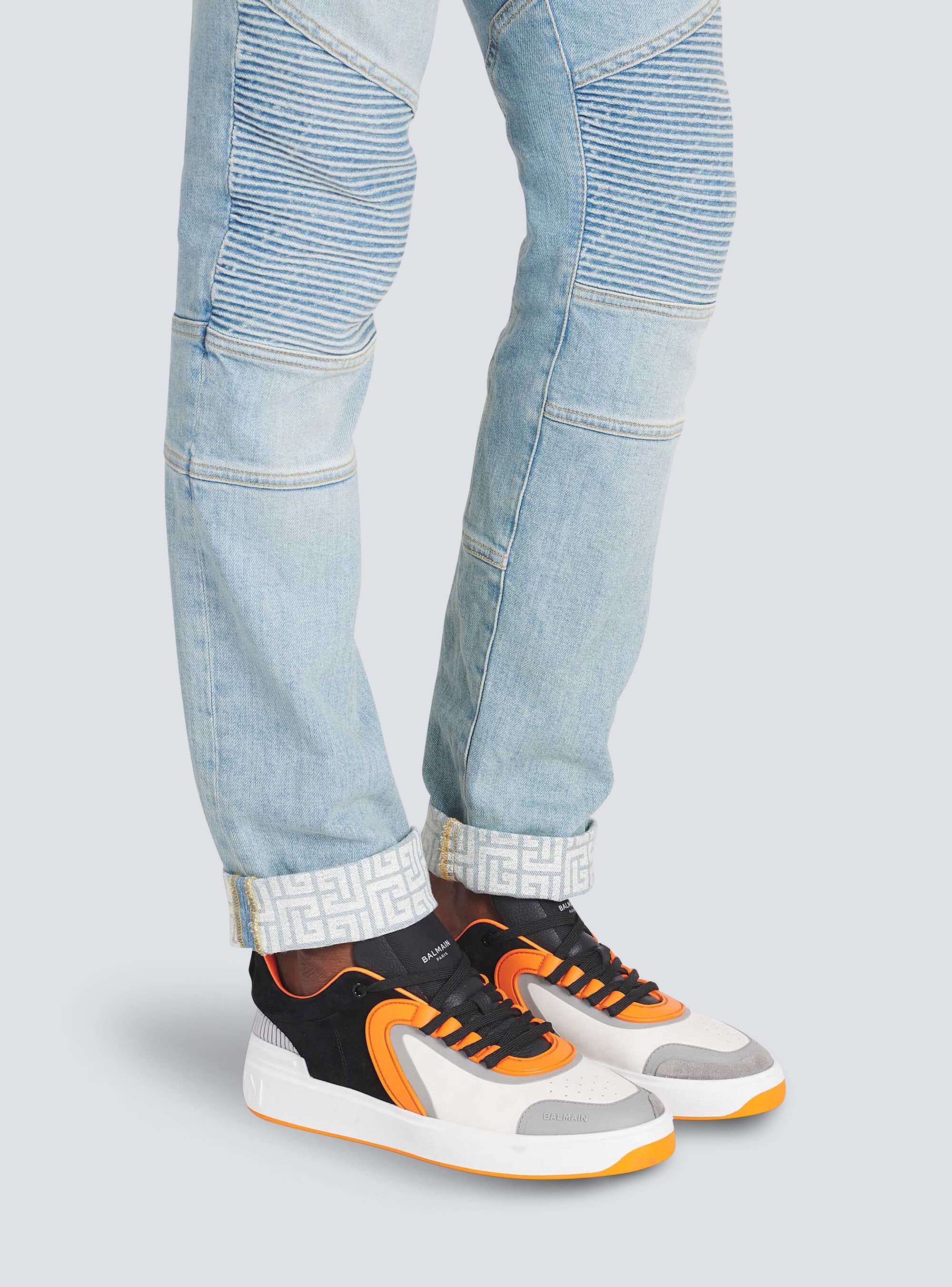 Leather and suede B-Skate sneakers - 8