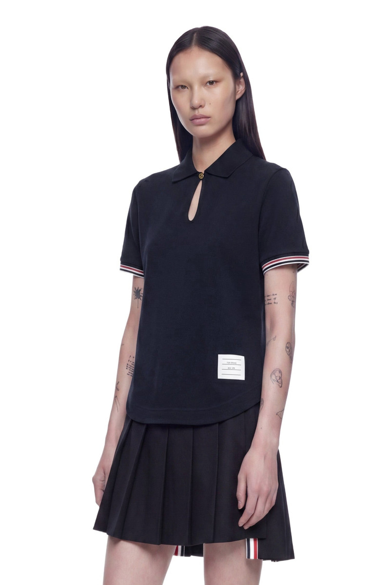 Thom Browne Keyhole Polo Shirt outlook