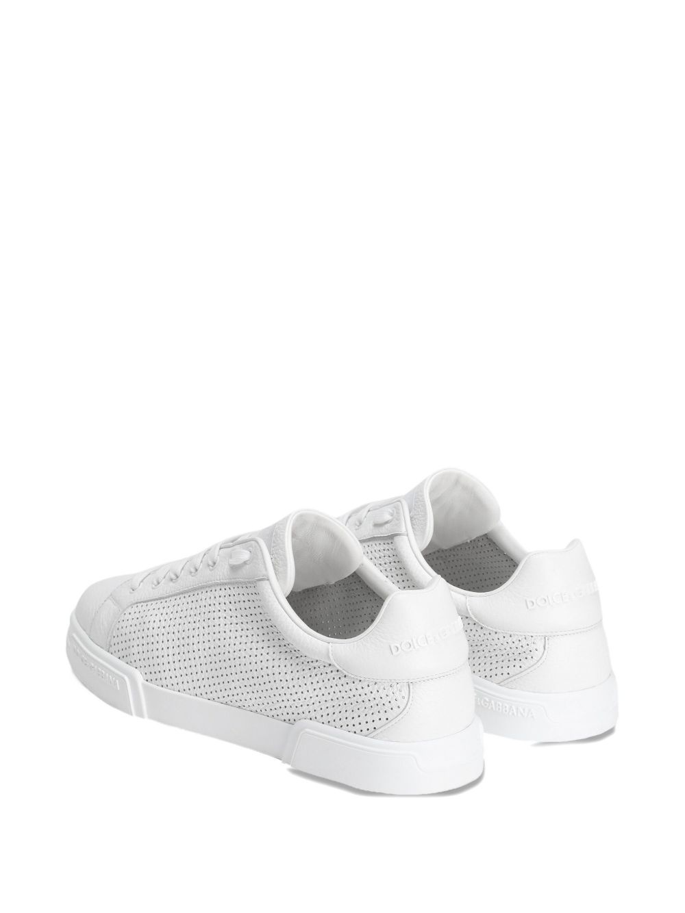 Portofino perforated low-top sneakers - 4