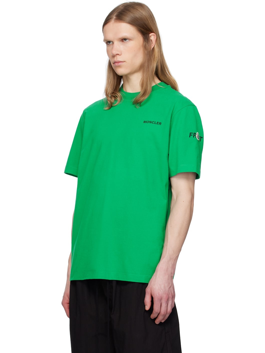 Moncler x FRGMT Hiroshi Fujiwara Green Maxi Logo T-shirt - 4
