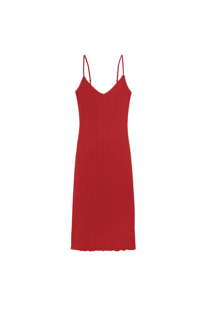 The Midi Slip Cherry Red 1