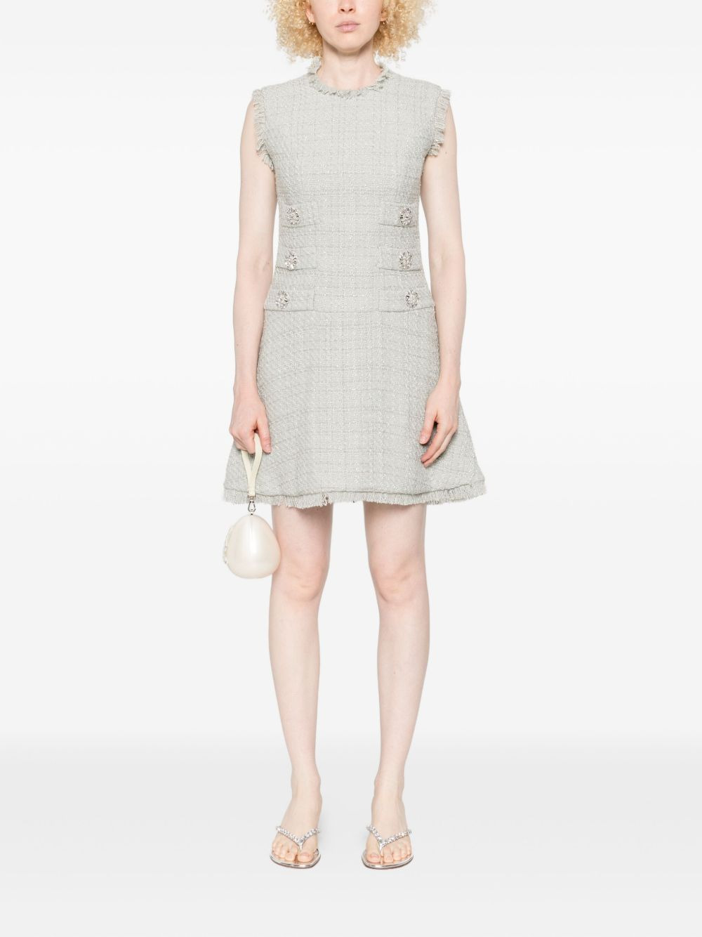 tweed mini dress - 2