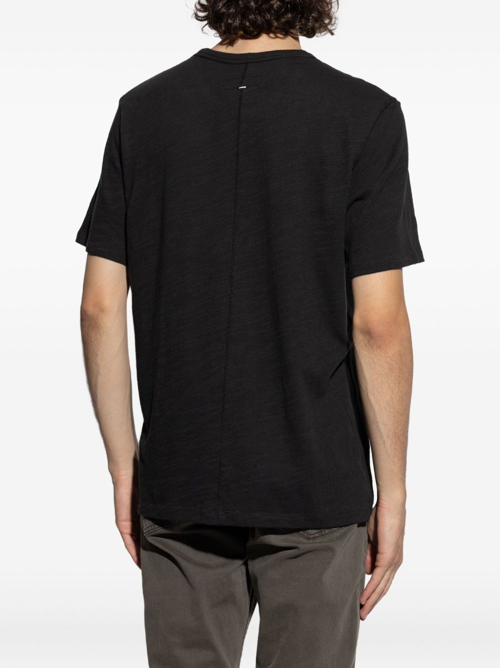 fish-embroidered cotton T-shirt - 4