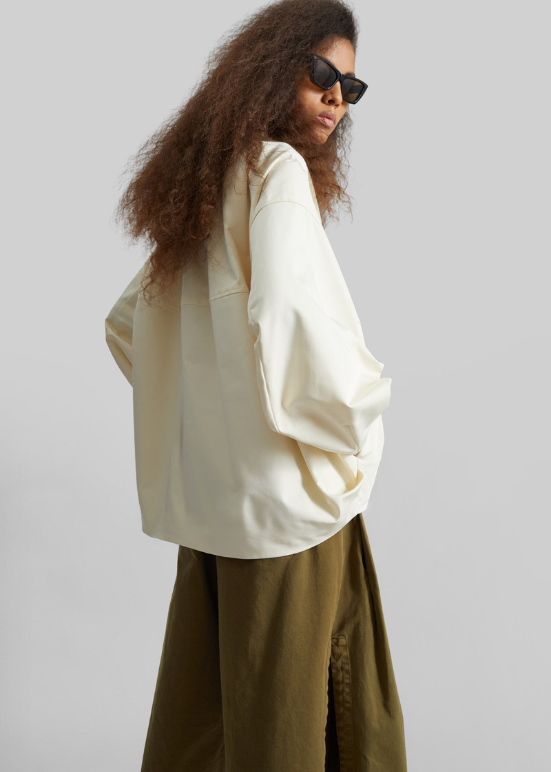 Marslev Cocoon Jacket - Cream 8
