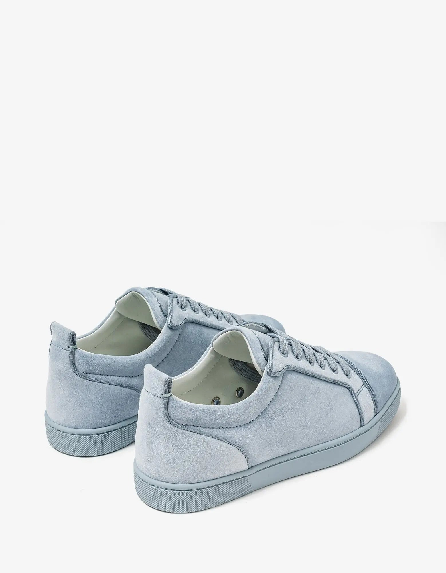Christian Louboutin Louis Junior Orlato Paseo Blue Suede Trainers - 6