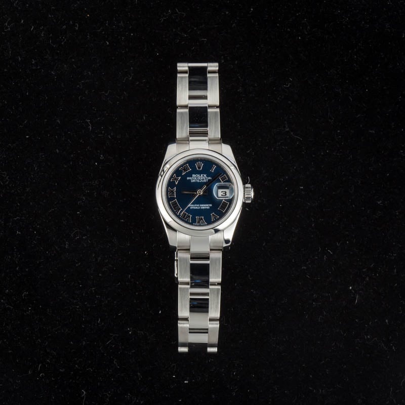 Ladies Rolex Datejust Ref 179160 Blue Dial - 6