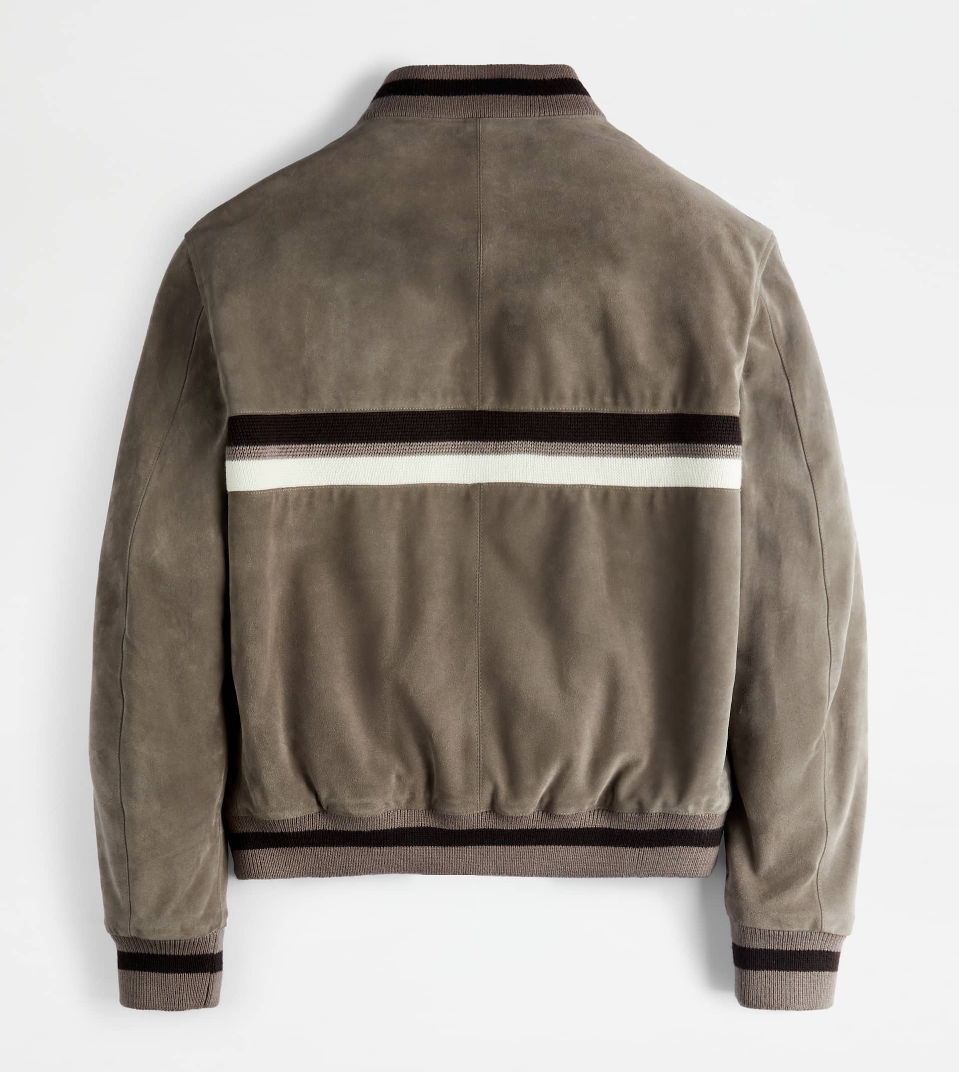 BOMBER JACKET IN SUEDE - GREY - 8