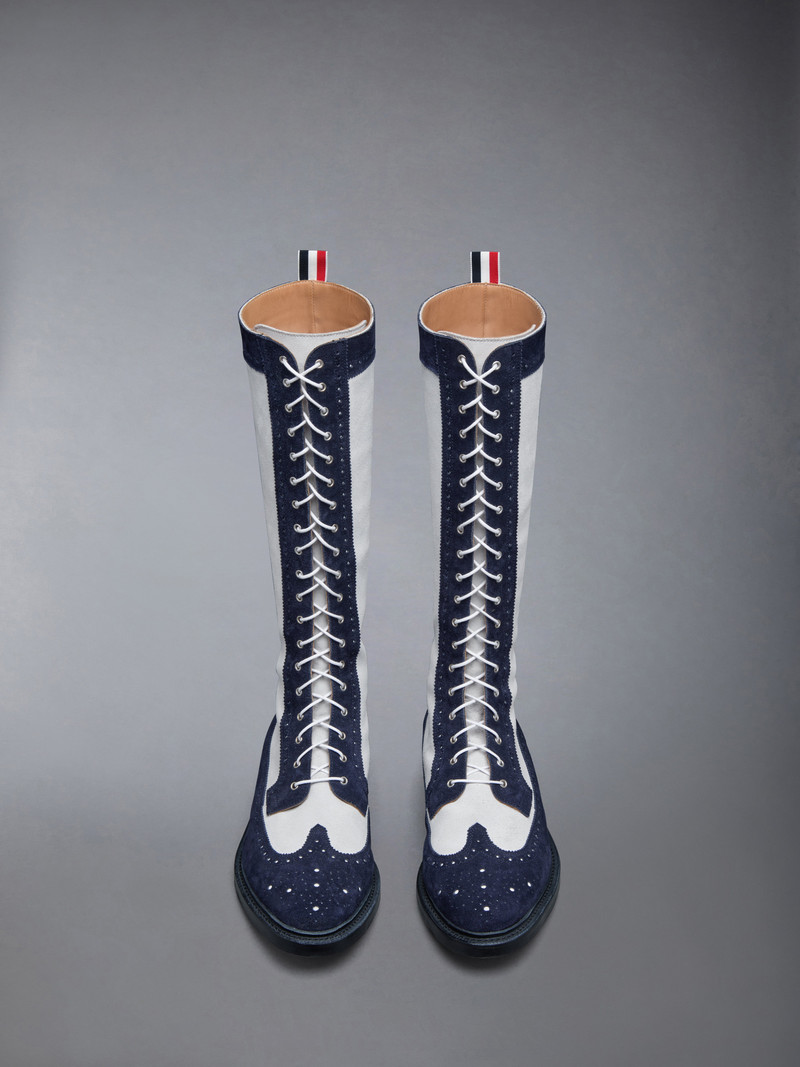 CALF SUEDE KNEE HIGH LONGWING BOOT 5