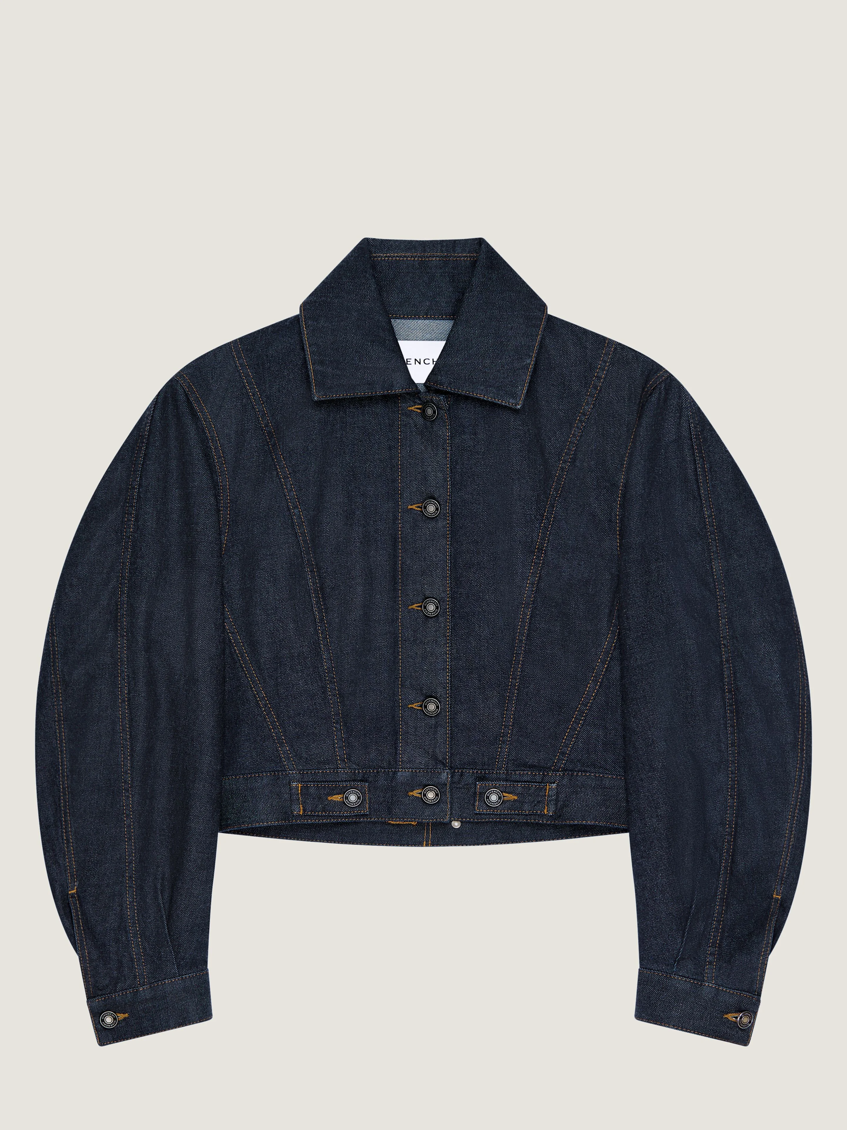 BACK-TO-FRONT COCOON JACKET IN RAW DENIM - 1