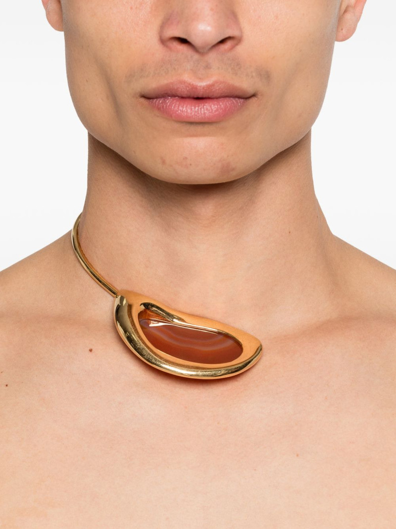 PANCONESI open agate necklace outlook