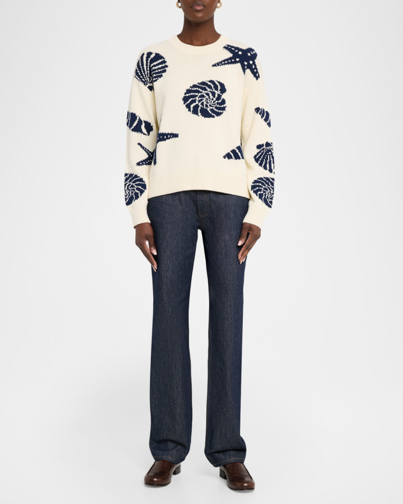 Rails Zoey Seashell Crewneck Sweater outlook