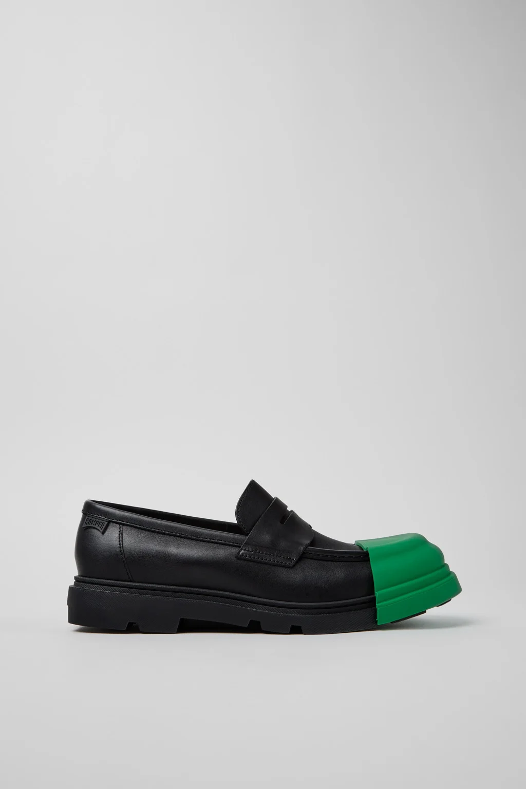 Junction Black Leather Moccasins for Men. - 1