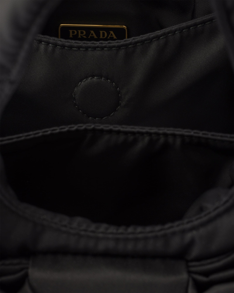 Padded Re-Nylon mini-bag with bow 4
