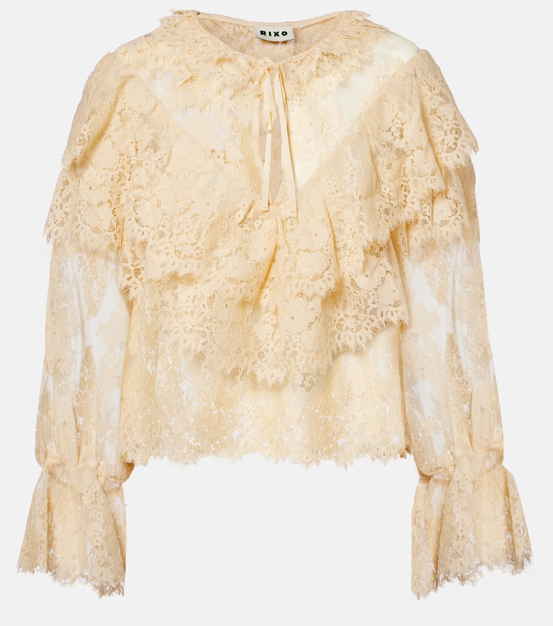Faryn ruffled lace blouse - 1