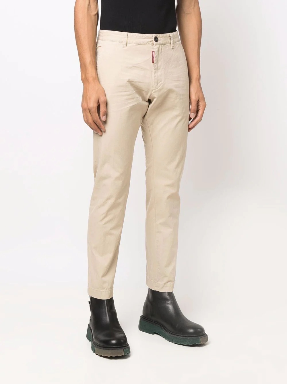 slim cut chino trousers - 3