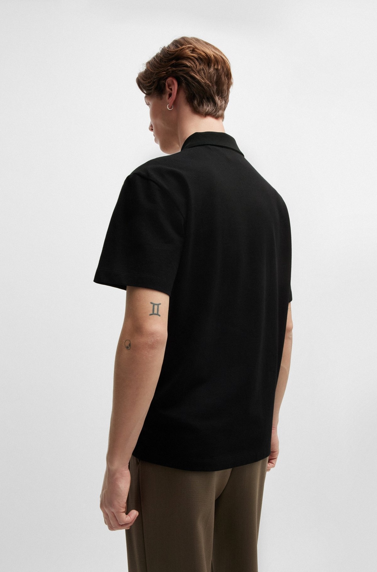 COTTON-PIQUÉ POLO SHIRT WITH LOGO ARTWORK - 5
