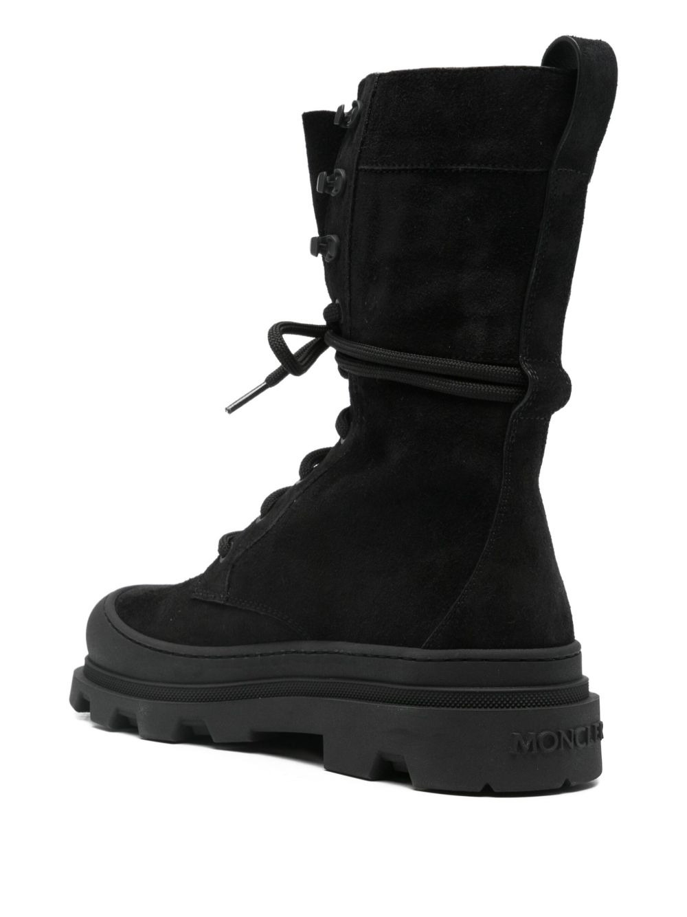 Vera lace-up logo-patch boots - 3