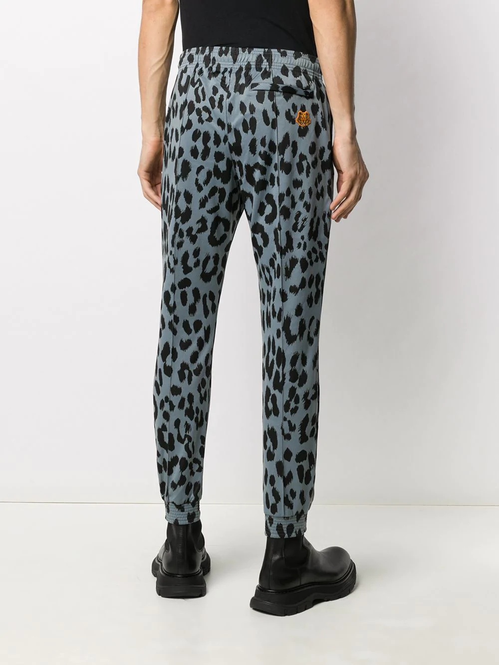 leopard track pants - 4