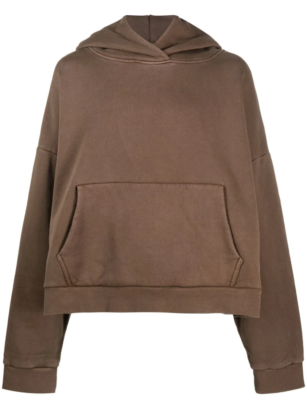 drop-shoulder cotton hoodie - 1