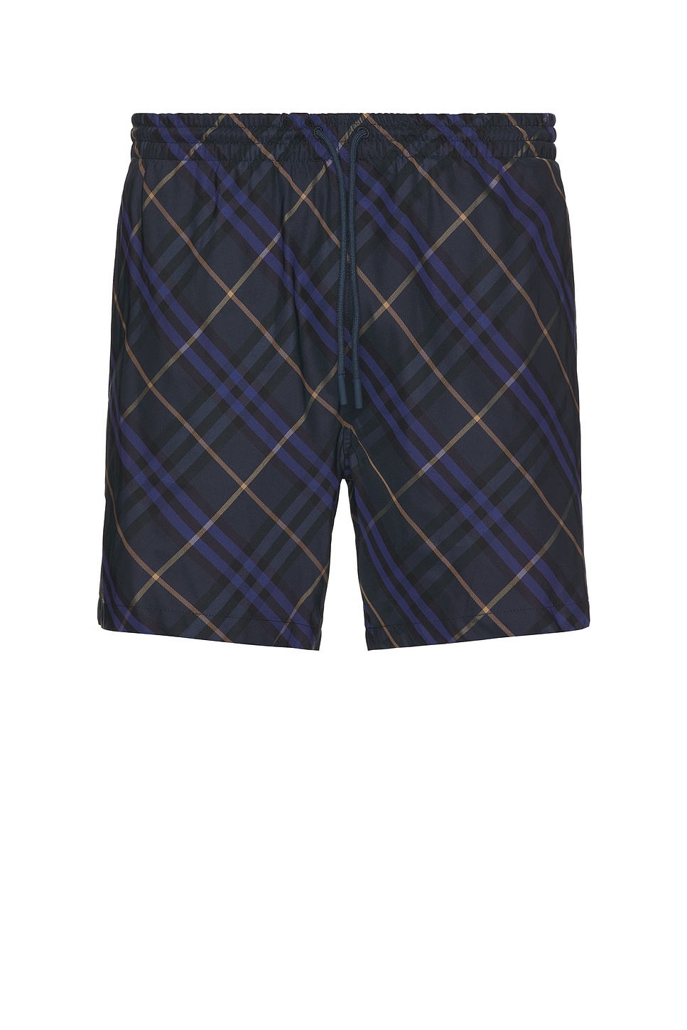 Printed Check Swim Short - 1