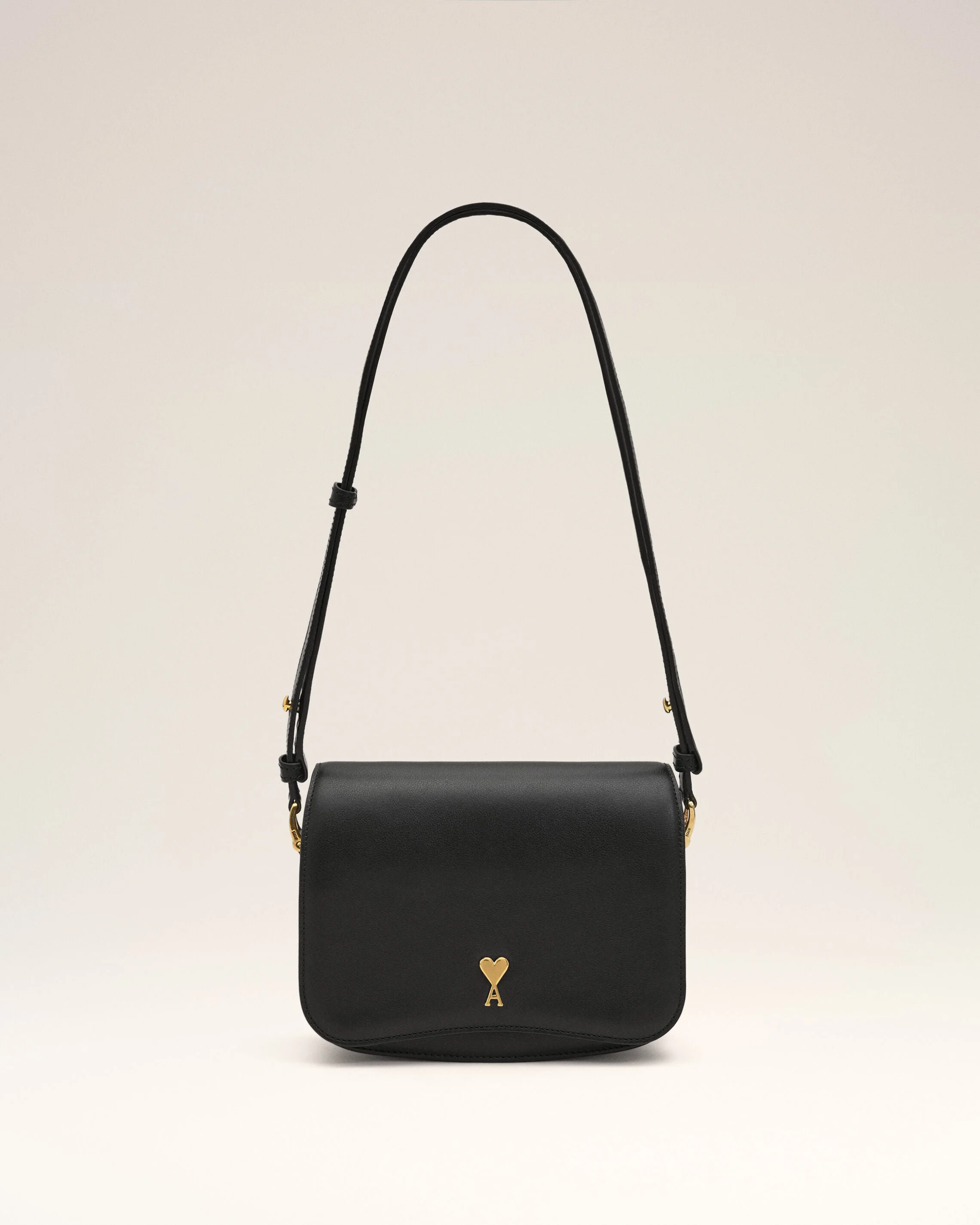 BLACK COWHIDE LEATHER PARIS PARIS BAG - 1