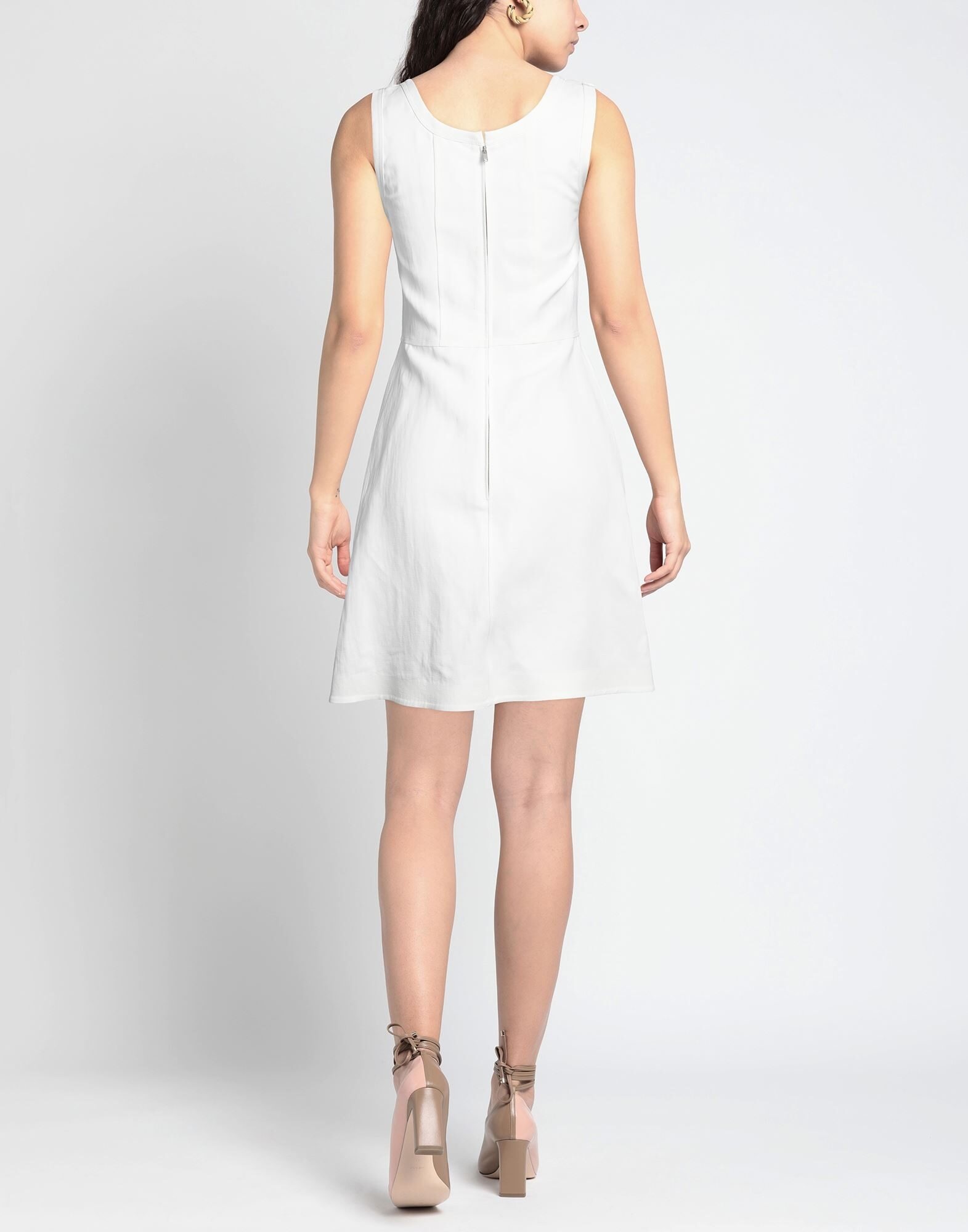 White Women's Short Dress - 4