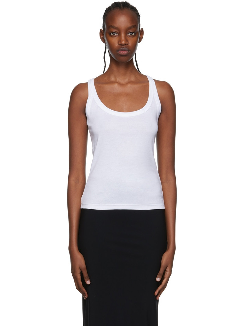 White Pima Cotton Camisole - 1