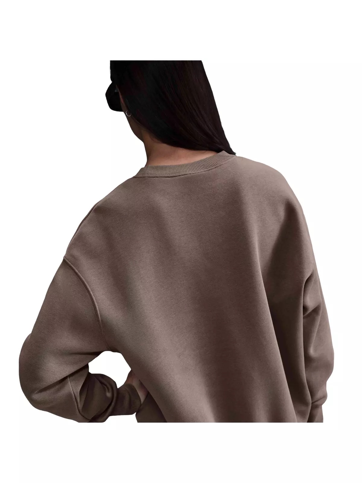 Women's Sportswear Phoenix Fleece Oversized Crewneck Sweatshirt - Brown - 2