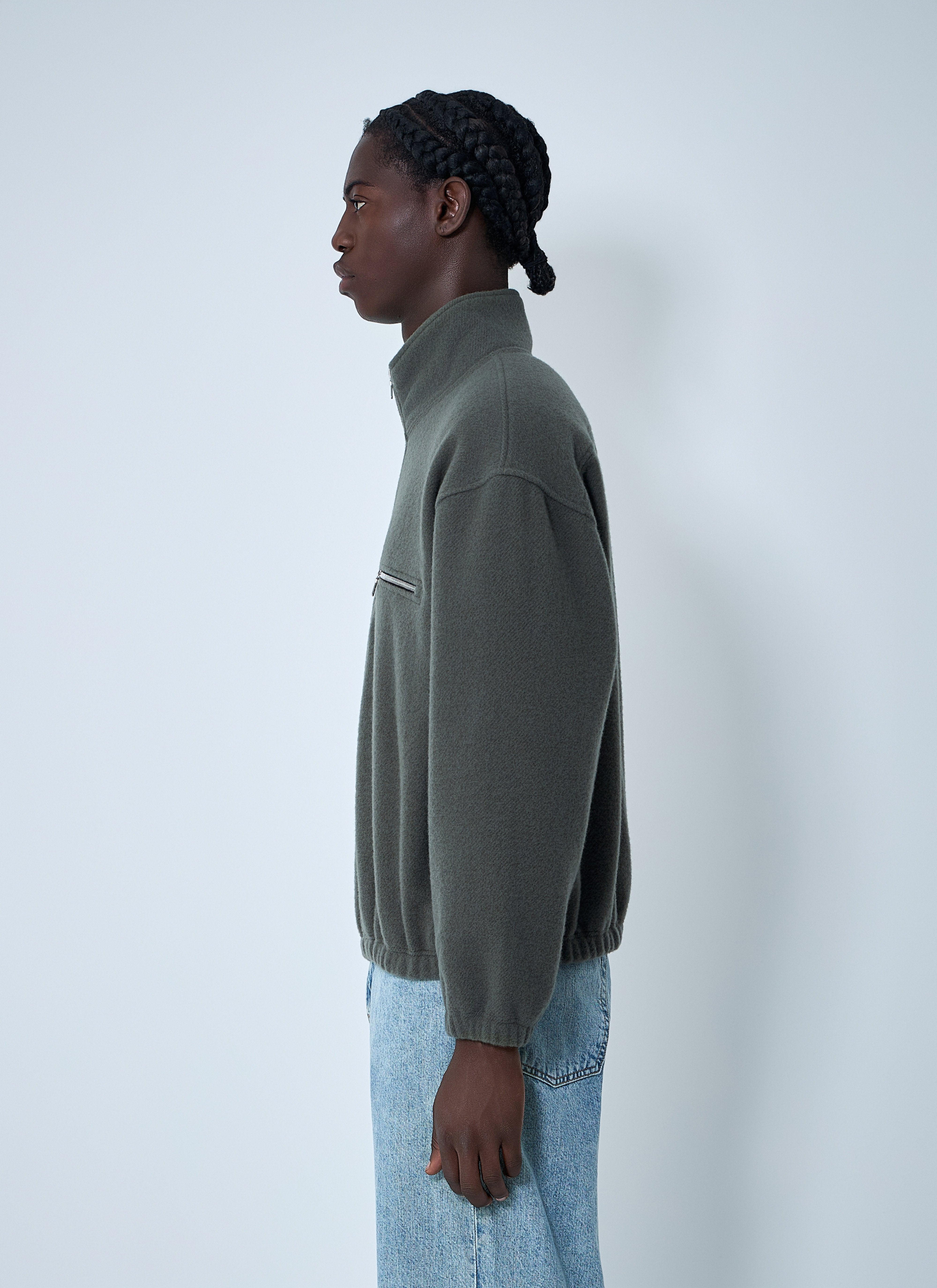 Rier Men Zip-Up Fleece Sweatshirt - 3