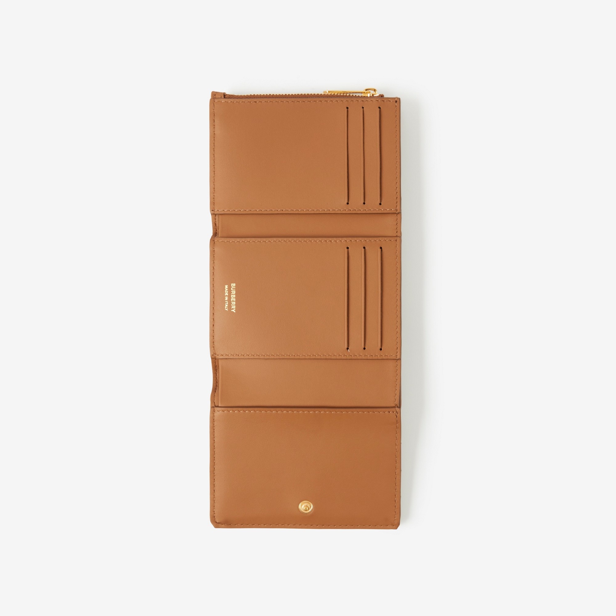 Quilted Leather Small Lola Folding Wallet - 4