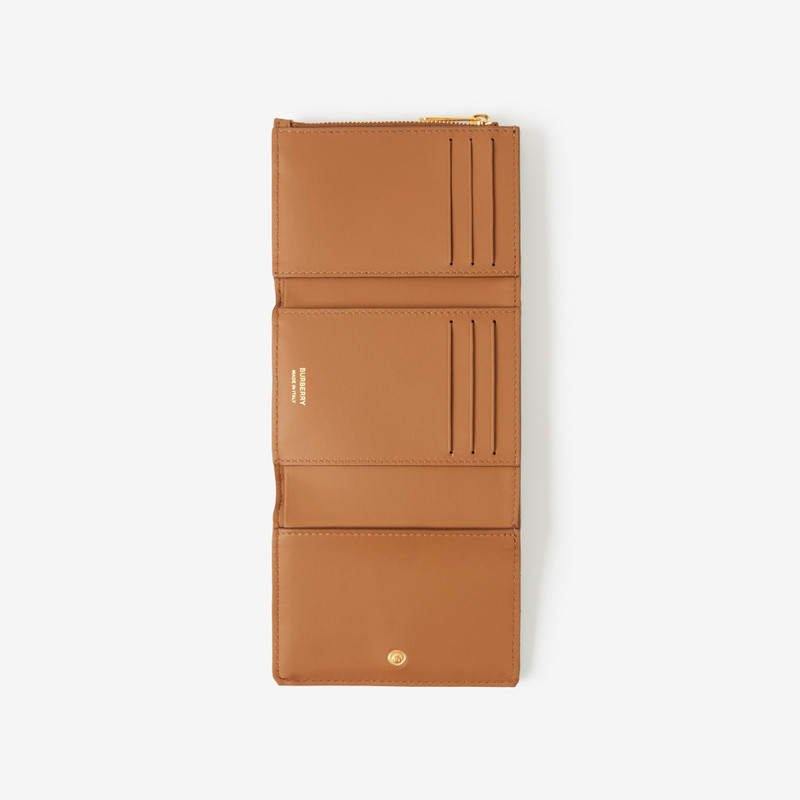 Quilted Leather Small Lola Folding Wallet 4