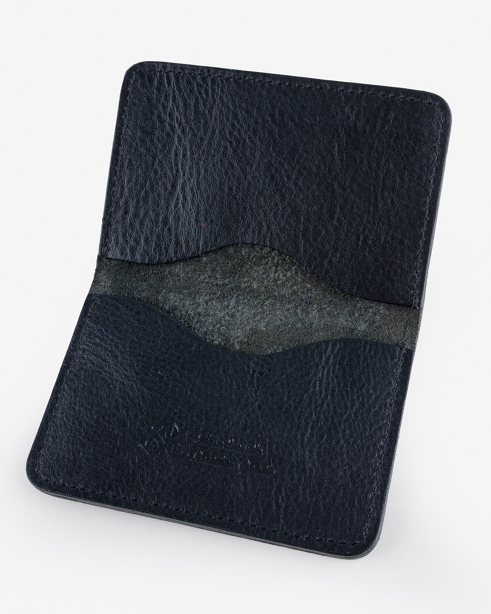 OGL-KINGSMAN-MCH-TBLK OGL Kingsman Metro Flap Style Cardholder - Tumbled Black - 3