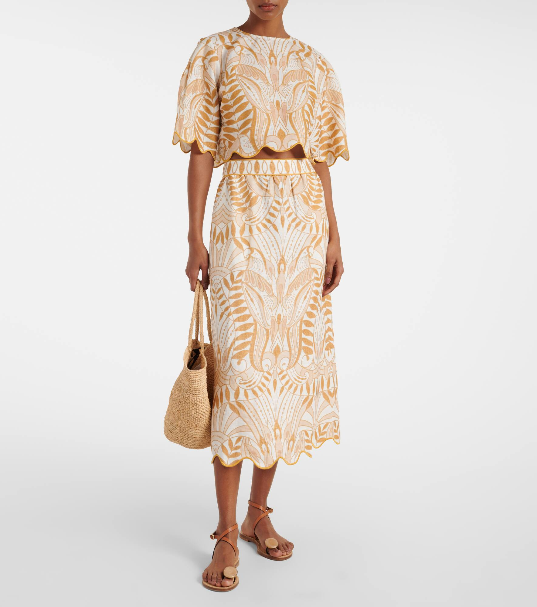 Printed linen top - 2