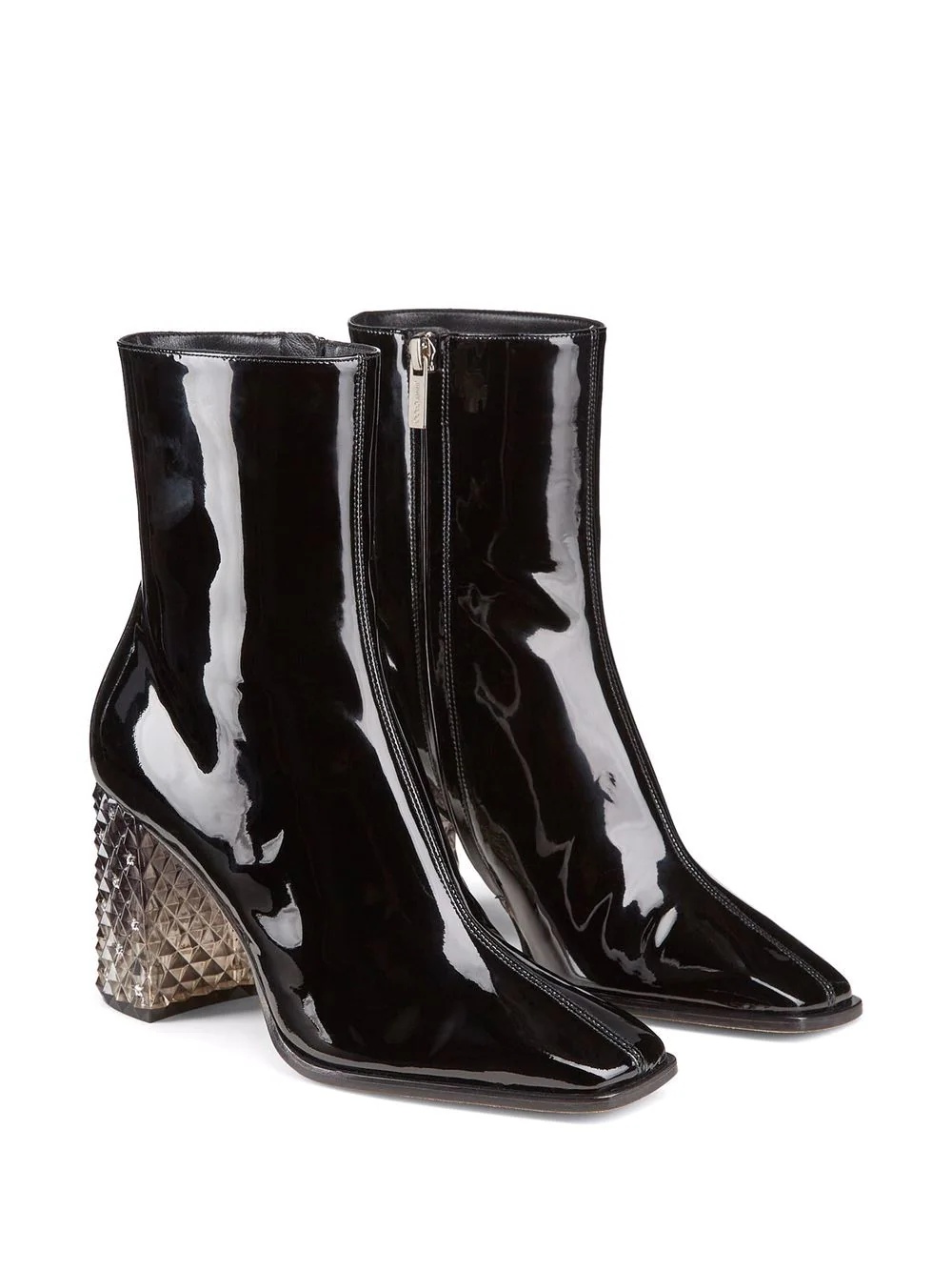 Bryelle 85mm patent leather boots - 2