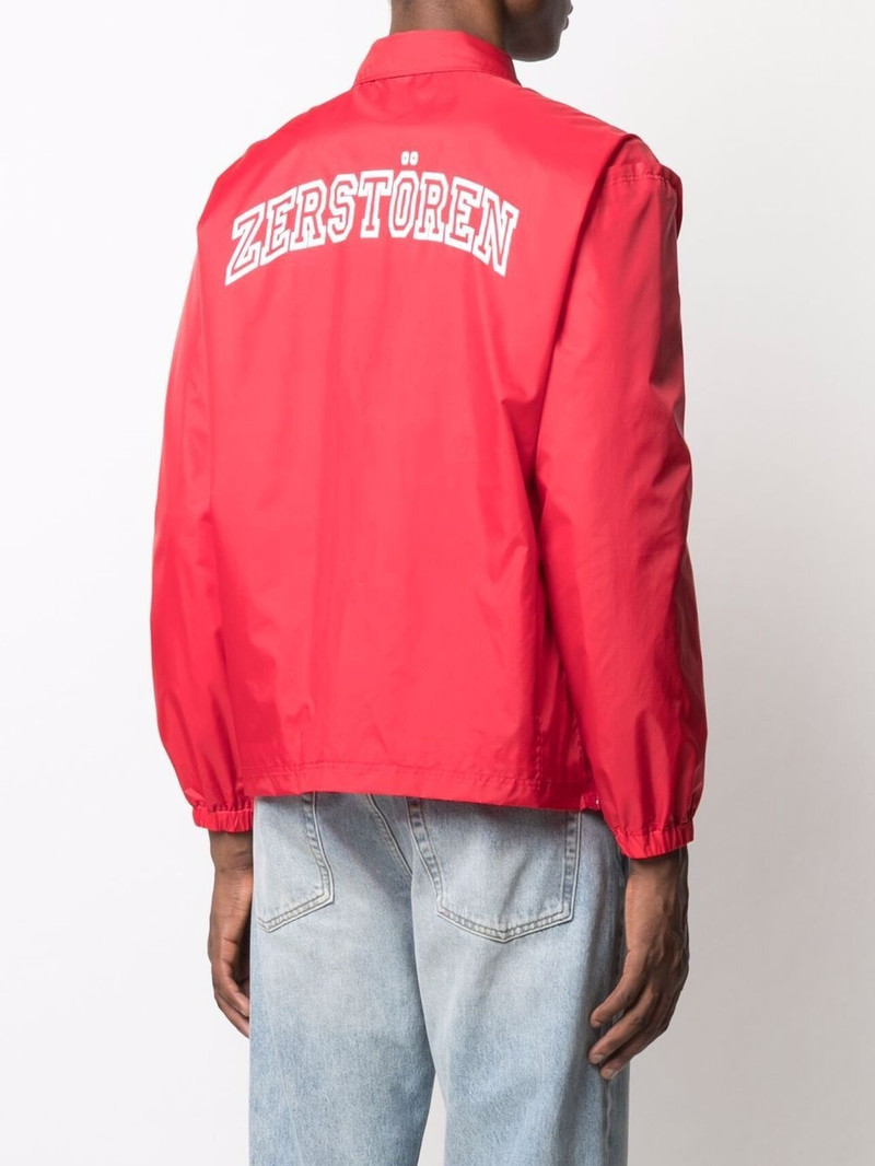 Zerstören-print lightweight jacket 5