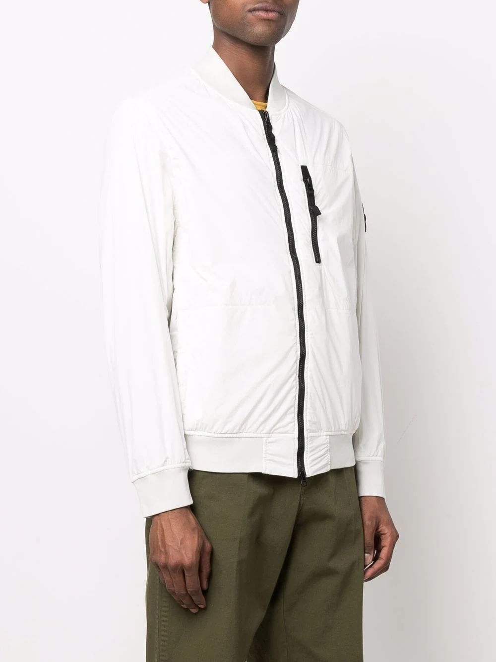 Compass-patch zip-up jacket - 3