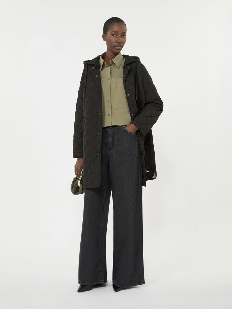 WEEKEND Max Mara Water-repellent fabric padded parka - BLACK outlook