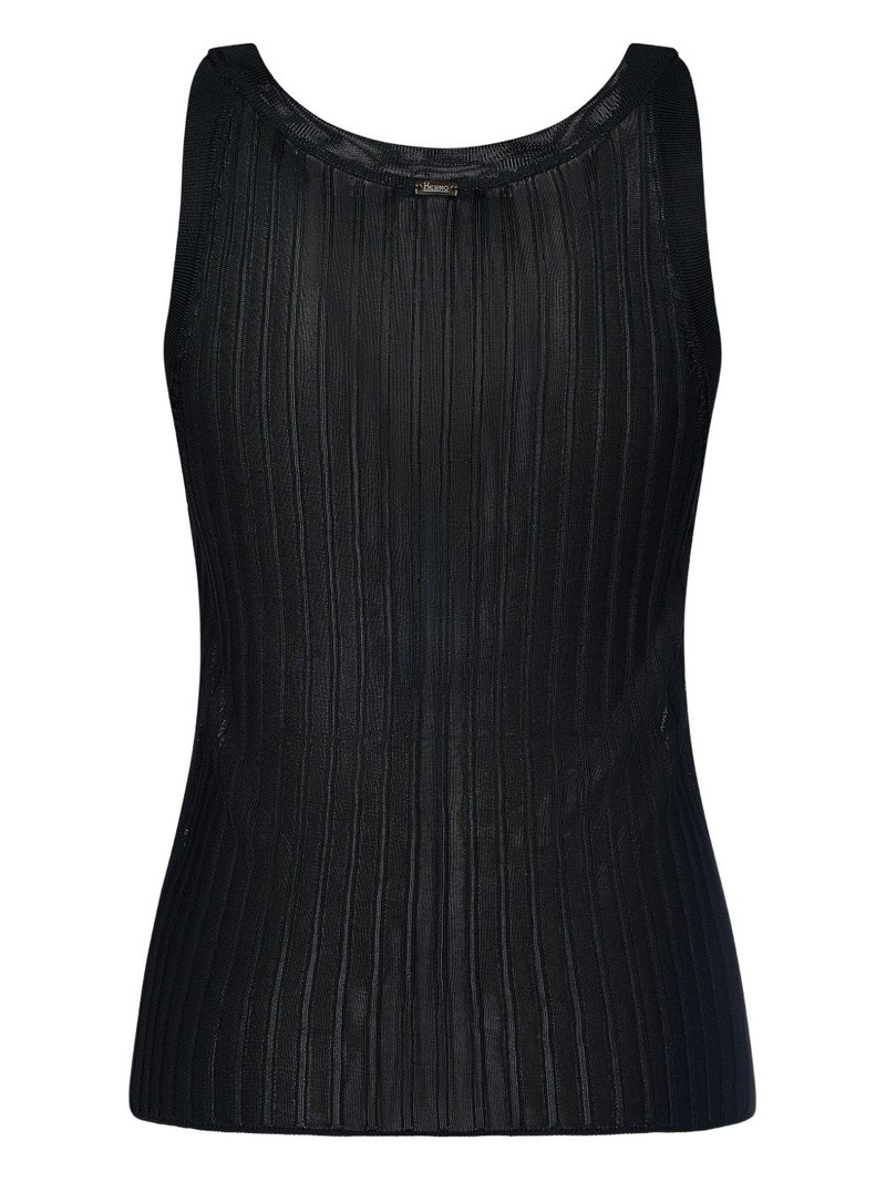 Herno ribbed tank top outlook