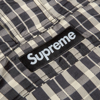 Supreme Supreme Nylon Plaid Pullover 'Tan' outlook