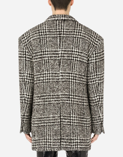 Dolce & Gabbana Double-breasted checked wool jacket outlook