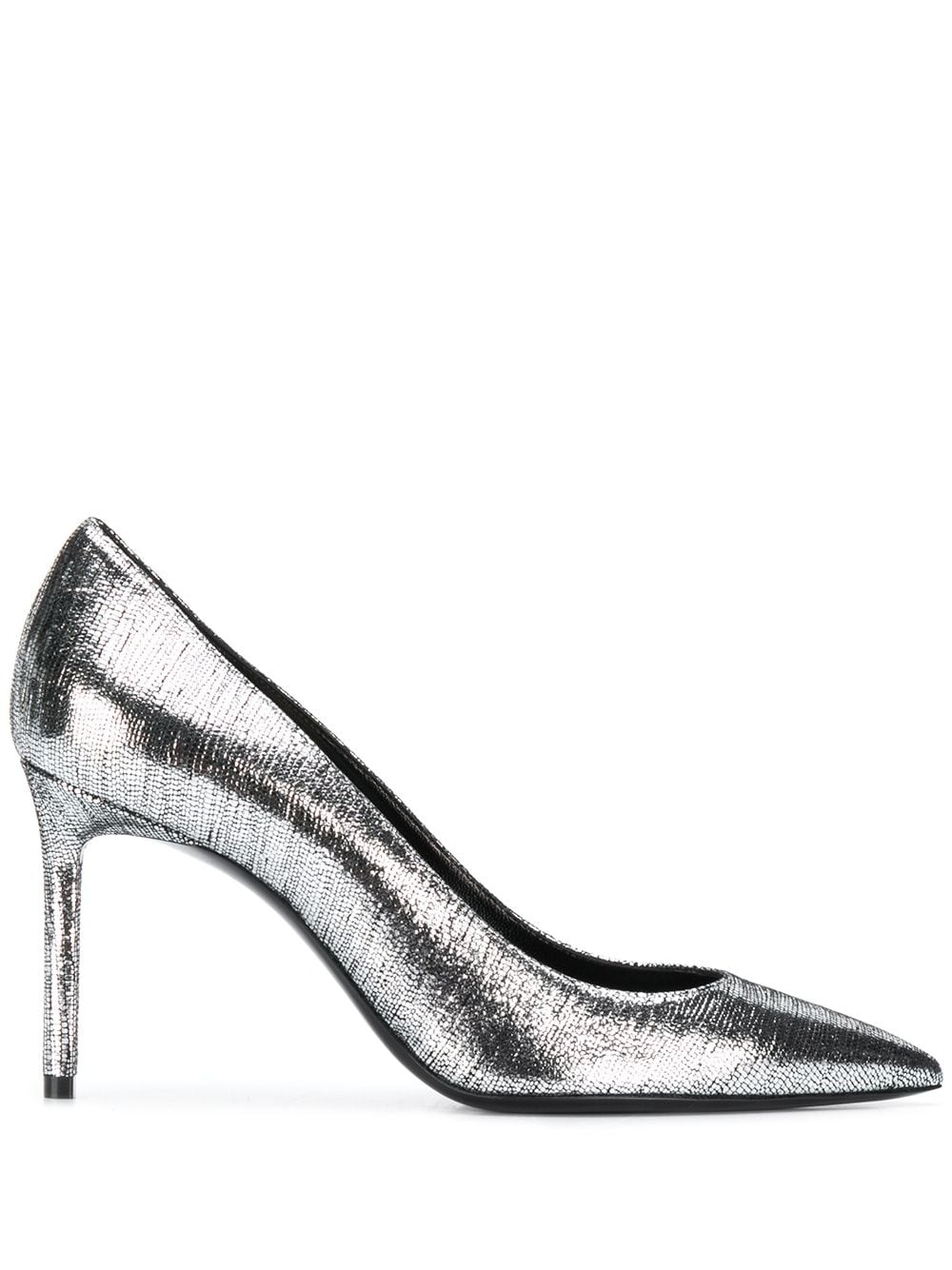 metallic stiletto pumps - 1