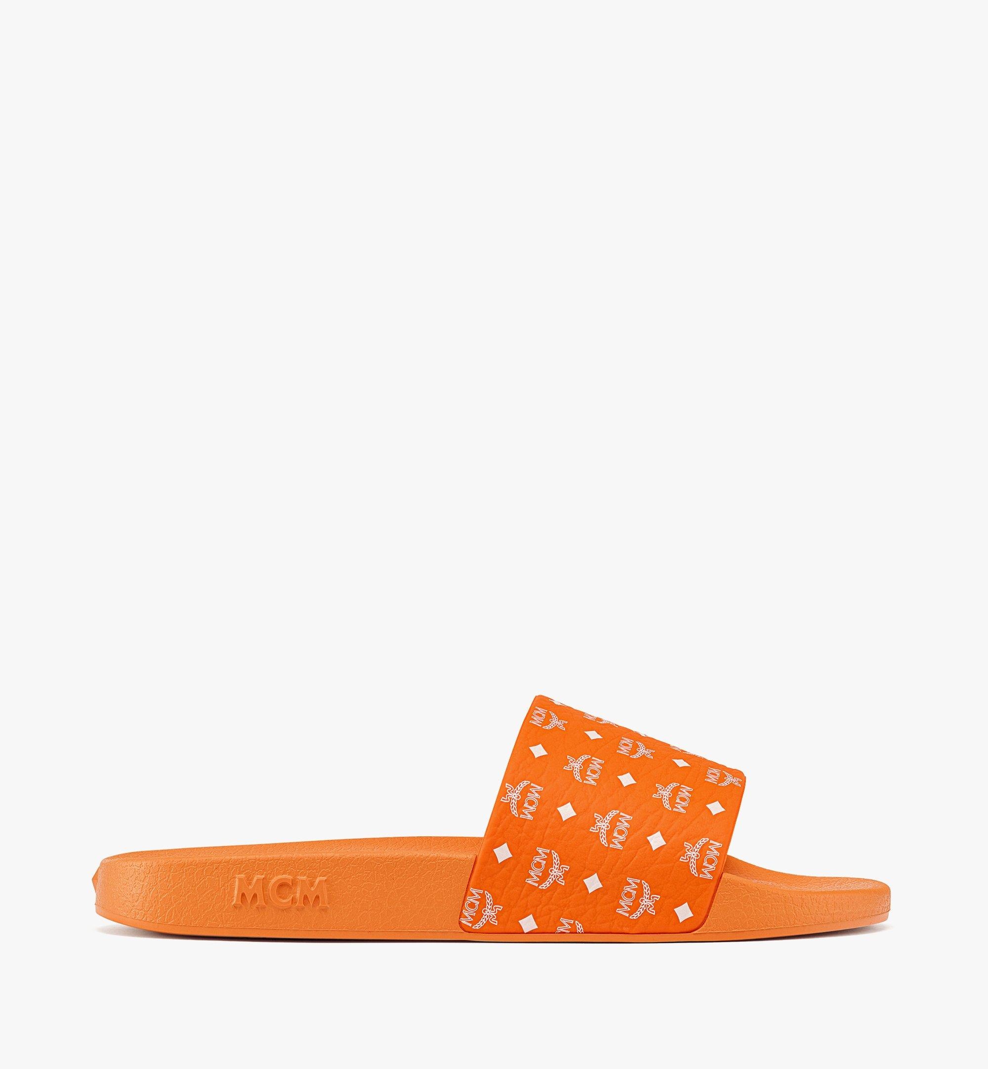 Men’s Monogram Print Rubber Slides - 5