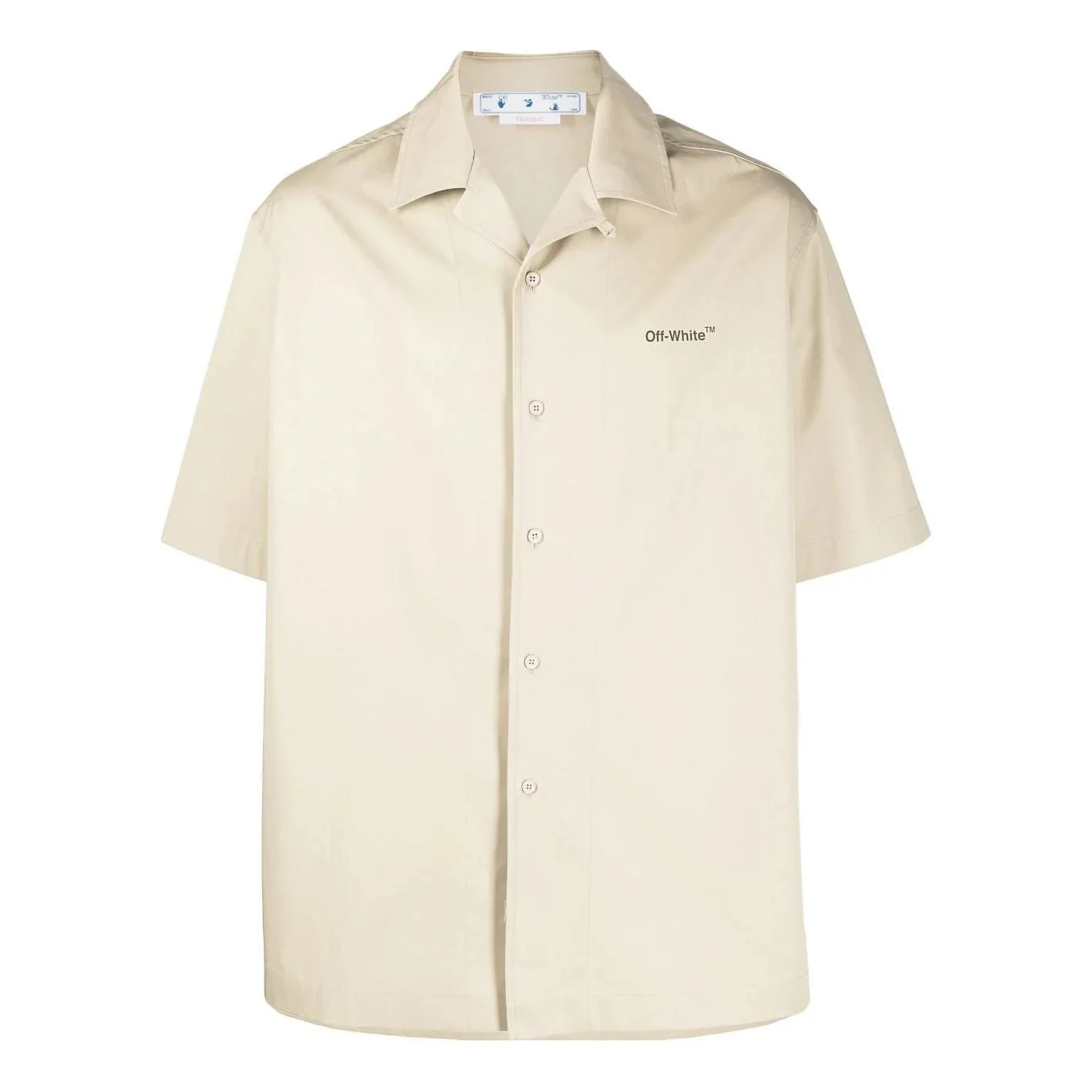 Off-White Caravag Arrow Holiday Shirt 'Sand Beige' OMGA196S22FAB0061710 - 1