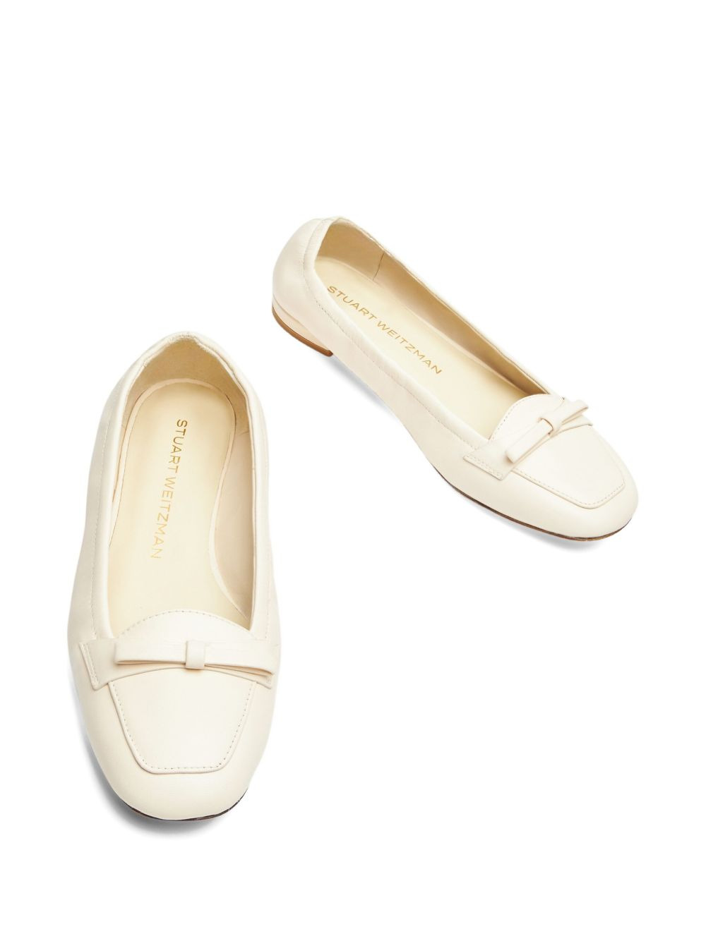 bow-detail leather loafers - 3