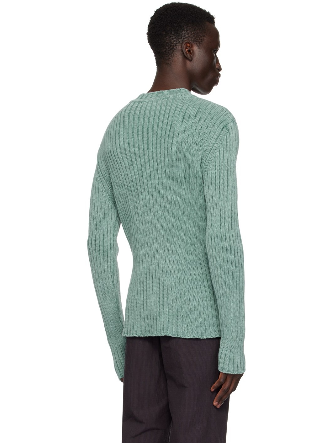 Blue Rib Sweater - 3