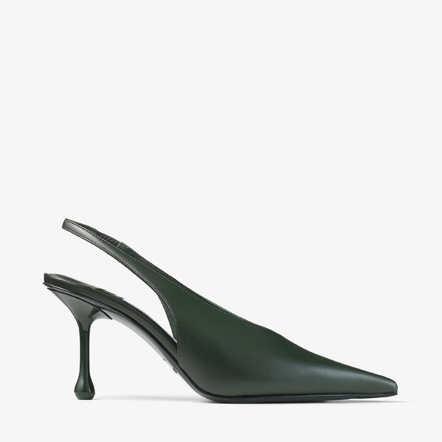 Isa 80 British Green Calf Leather Slingbacks - 1