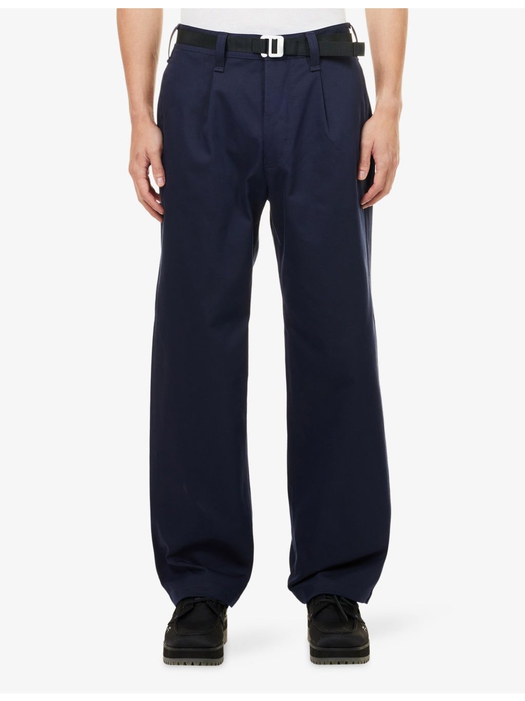 Gabardine Marina Belted Woven Trousers - 3