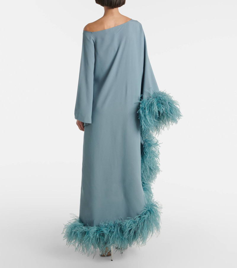 Ubud Extravaganza feather-trimmed gown 3